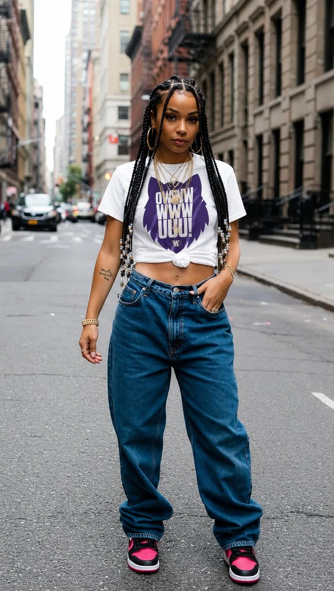 Cropped Oversize Branco BH Wolves