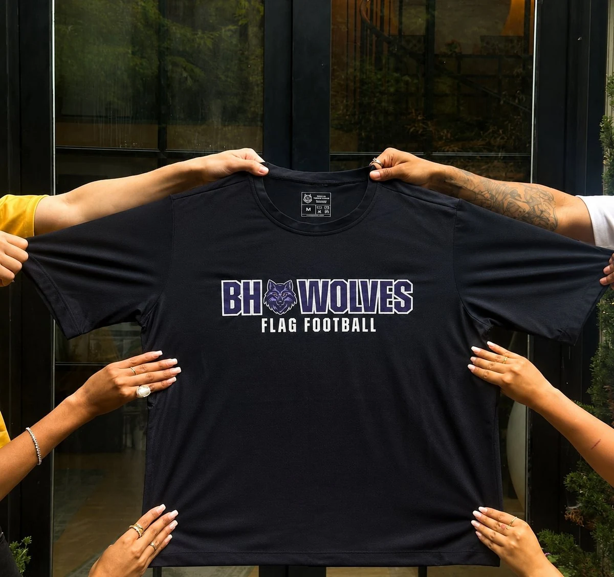 Camiseta Dry Fit Preta BH Wolves