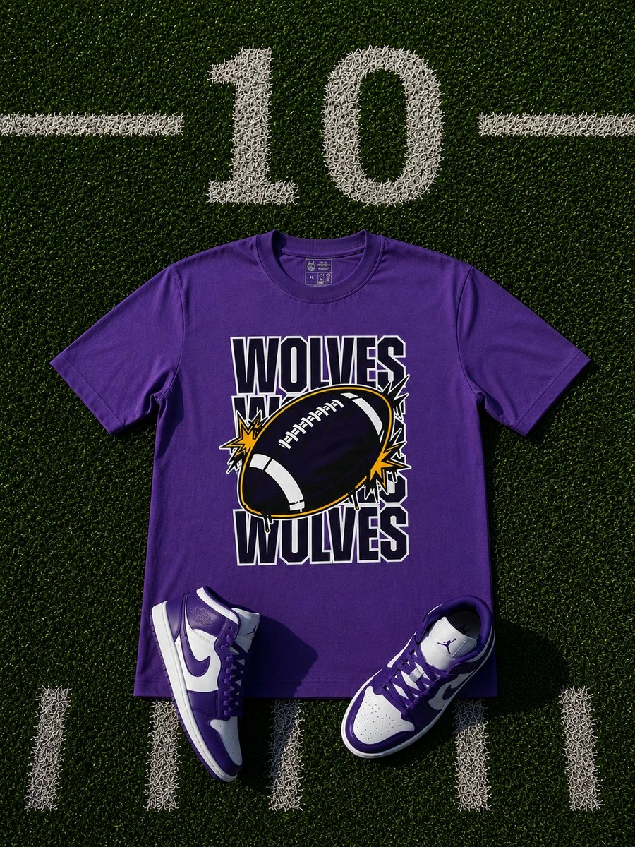 Camiseta Oversize Roxa Wolves BH Wolves